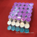 color white wax 14g 4hours gold tealight candles